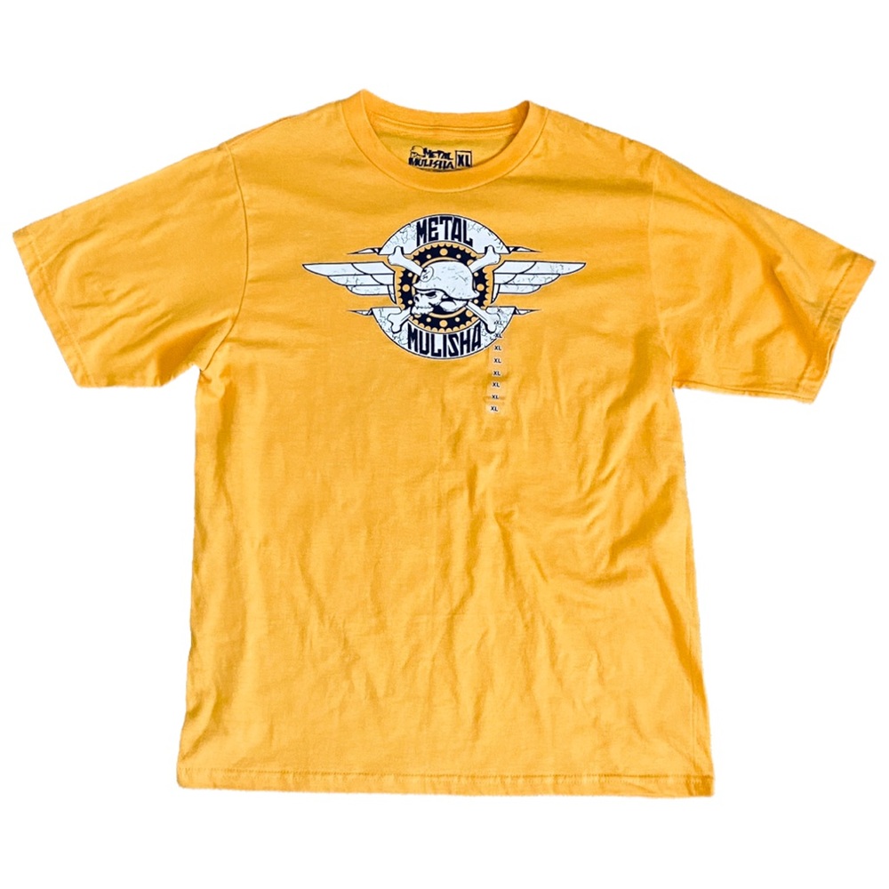 NWT Metal Mulisha The OG FMX Brand Boy's Yellow T-Shirt 

Size XL (18/20)